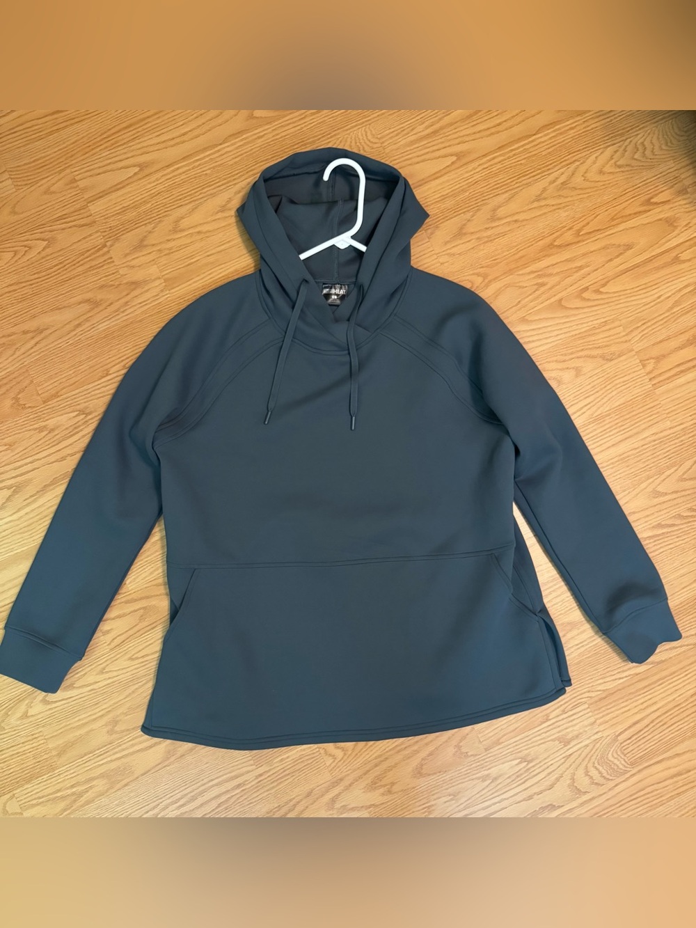 32 Degrees HEAT Women's Blue Gray Hooded Pullover Hoodie Hooded Sweatshirt - L